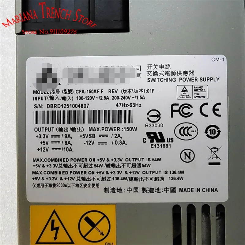 CFA-150AF F para fuente de alimentación industrial DELTA 1U 150W - imagen 5