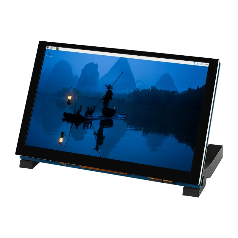 Raspberry Pi Pantalla táctil DSI de 5/7 pulgadas Pantalla IPS de 800x480 con soporte Interfaz DSI MIPi Ajuste completo para Raspberry Pi 5/4/3 - imagen 3