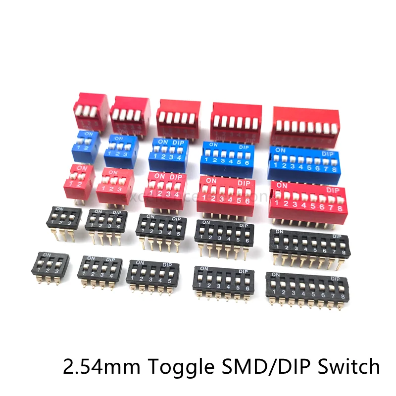 Interruptor deslizante DIP para módulo PCB de paso estándar
