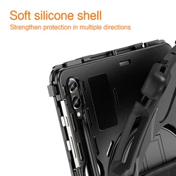 Funda Silicona Samsung Galaxy Tab S10 Ultra / S10 Plus con Soporte Antichoque