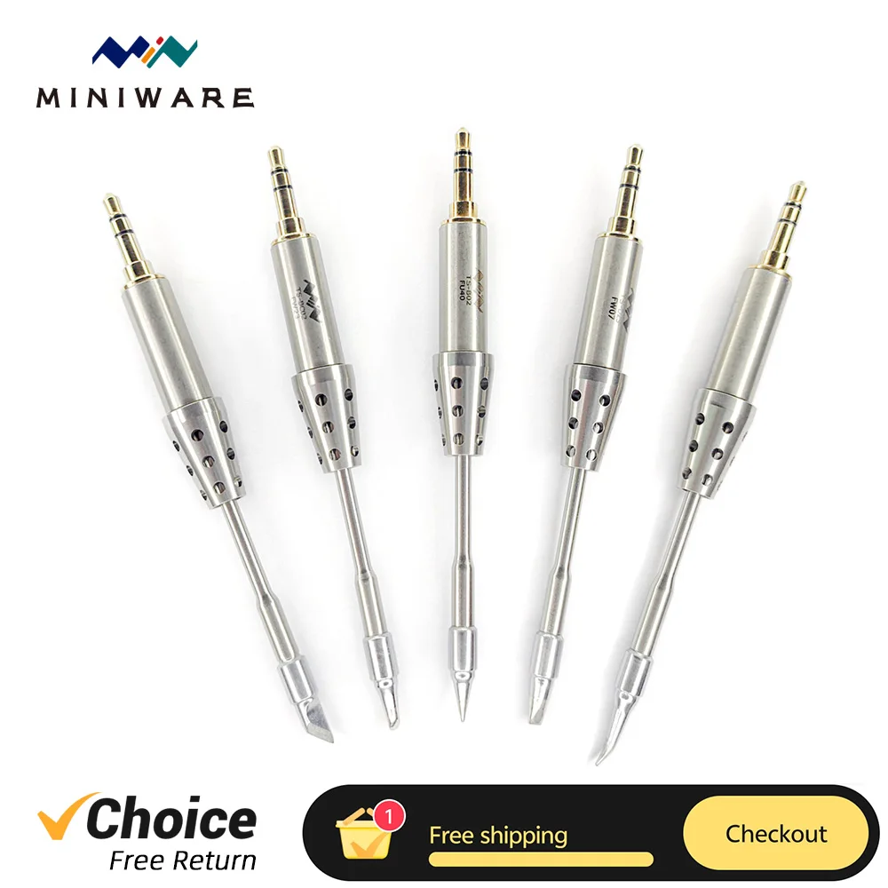 Puntas de pistola para soldar de repuesto originales TS1C TS80P, Miniware, estación de soldadura inalámbrica, accesorios de herramientas de soldadura TS-B02 TS-K4