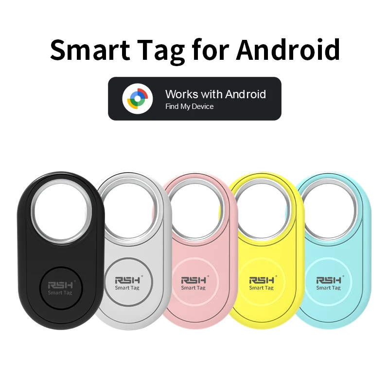 Rastreador GPS RSH para Samsung Android Tracker funciona con Google Find My Bluetooth localizador paquete de equipaje etiqueta inteligente antipérdida Global
