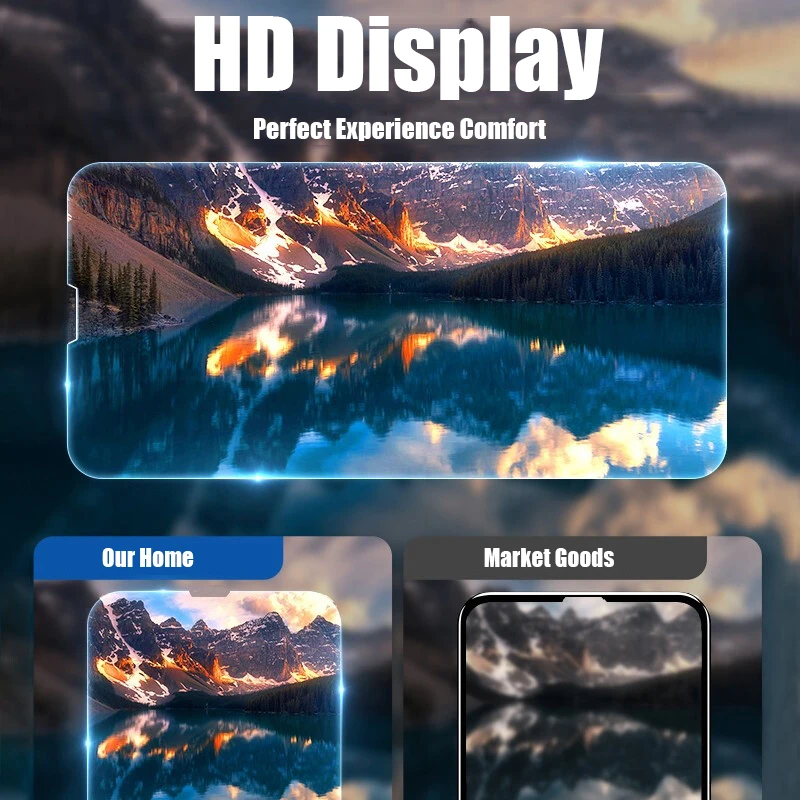 4 Uds vidrio templado transparente 9H HD para iPhone 17 Air 16 15 Plus 14 13 12 mini 11 Pro X Xs Max XR película protectora de pantalla