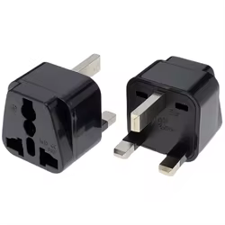 Adaptador de enchufe de viaje Universal AU EU CN EE. UU. a Reino Unido tipo G Singapur Malasia Reino Unido convertidor de toma de corriente blanco negro 13A