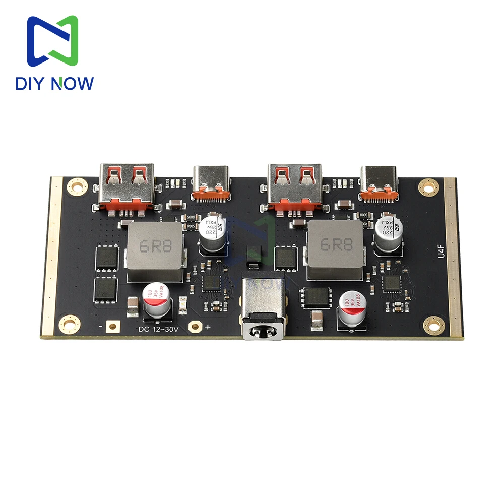 Módulo de carga rápida PD 100W de 2 vías DC 12-30V 100W módulo de carga rápida inteligente multiprotocolo compatible con PD QC SCP AFC VOOC - imagen 4