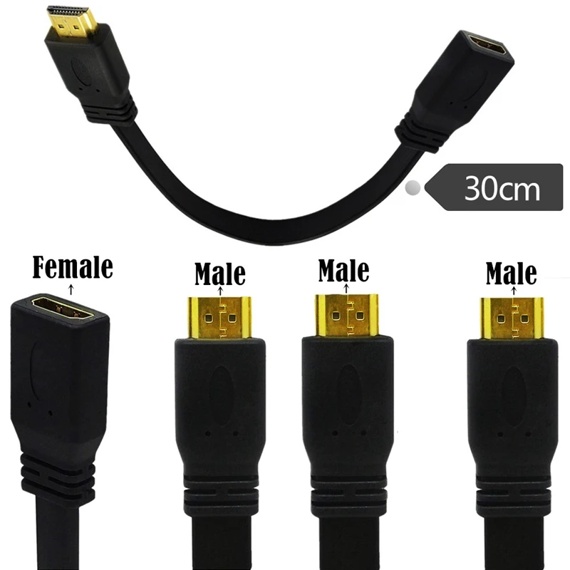 Cable HDMI Plano 90° Alta Velocidad Full HD - imagen 5