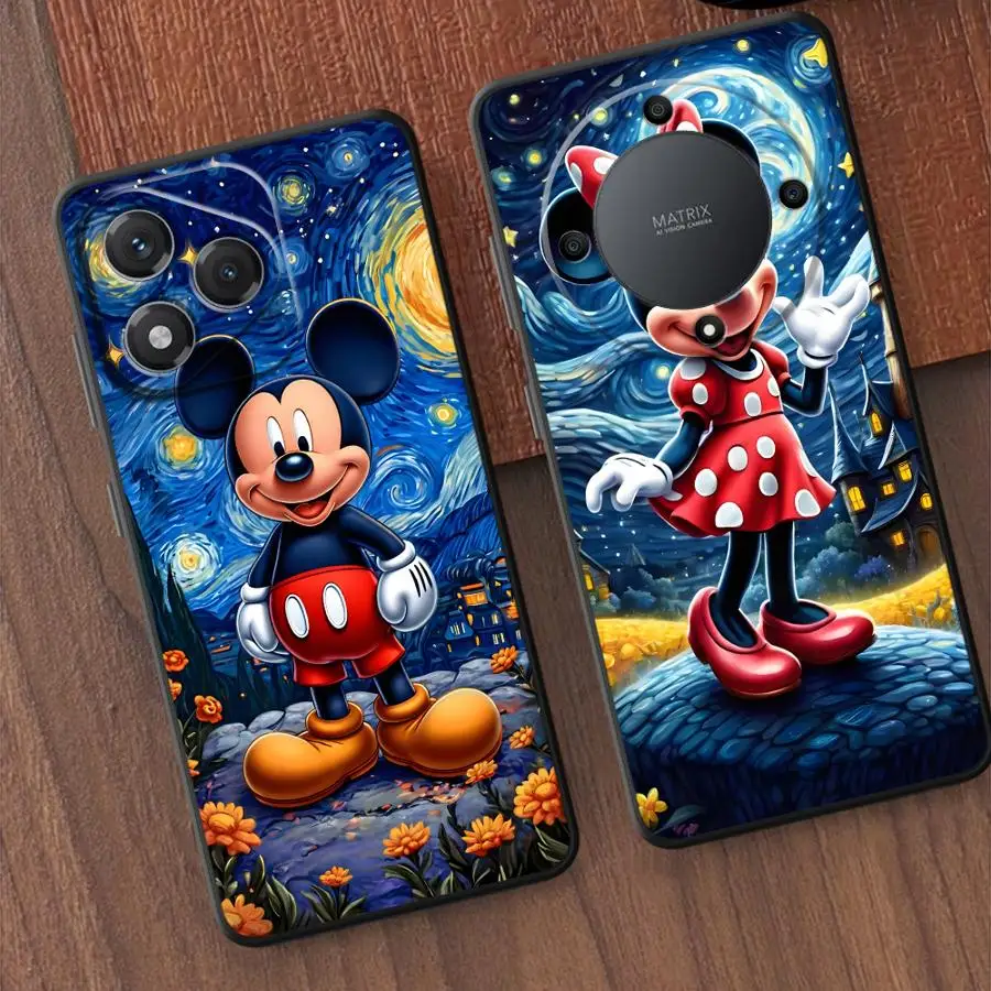 Funda para Honor X8 70 90 Lite X9c X9 X7 X9a 8X X7a funda trasera suave para teléfono Disney Winemich Mickey