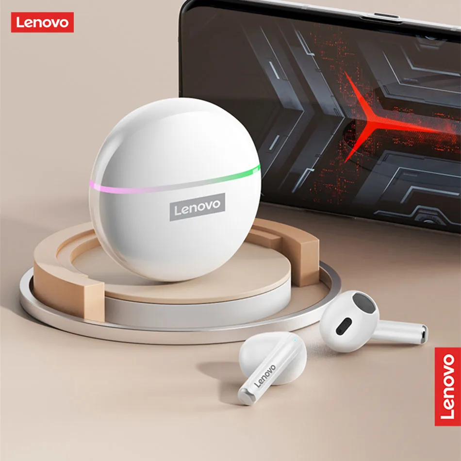 Auriculares originales Lenovo XT97 TWS inalámbricos Bluetooth 5,2 auriculares deportivos con reducción de ruido Control táctil auriculares con luz colorida - imagen 2