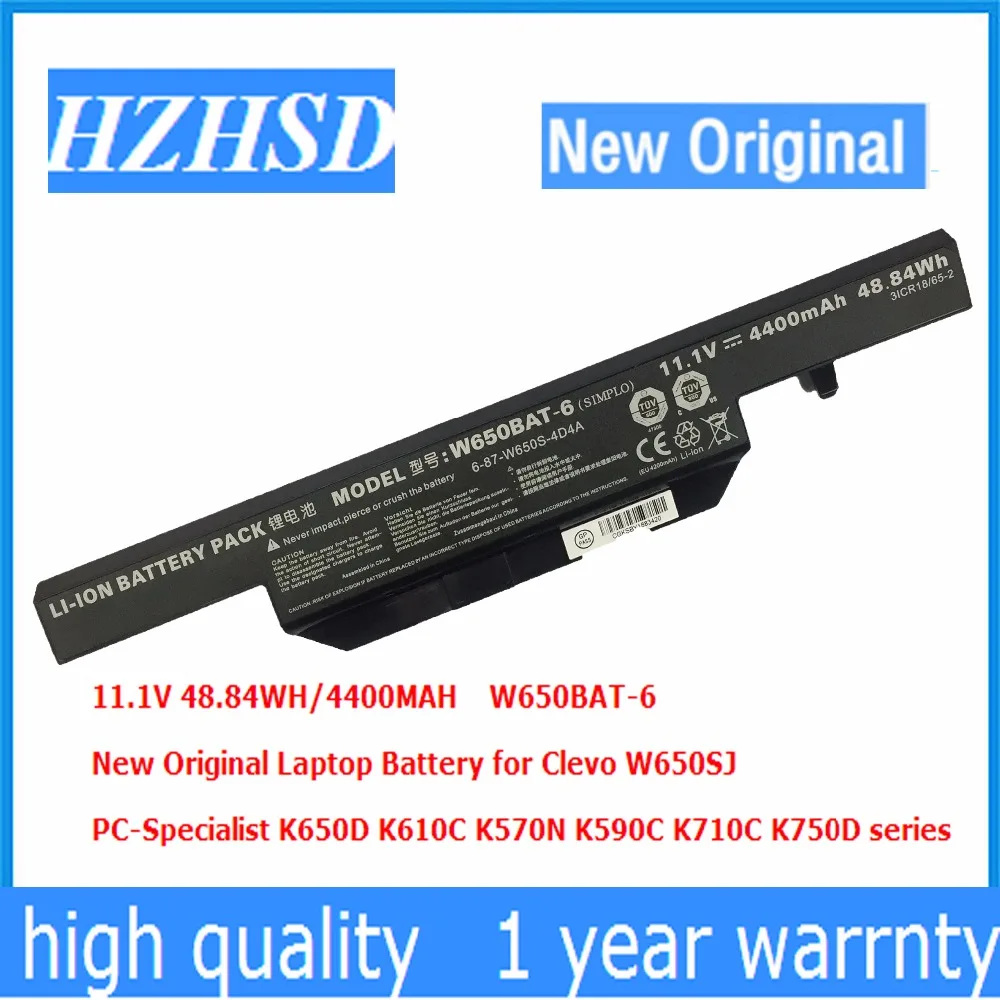W650BAT-6 11,1 V 48.84Wh 4400mAh batería del ordenador portátil para Hasee K610C K650D K570N K710C K590C K750D G150SG G150S G150TC G150MG K4 K5
