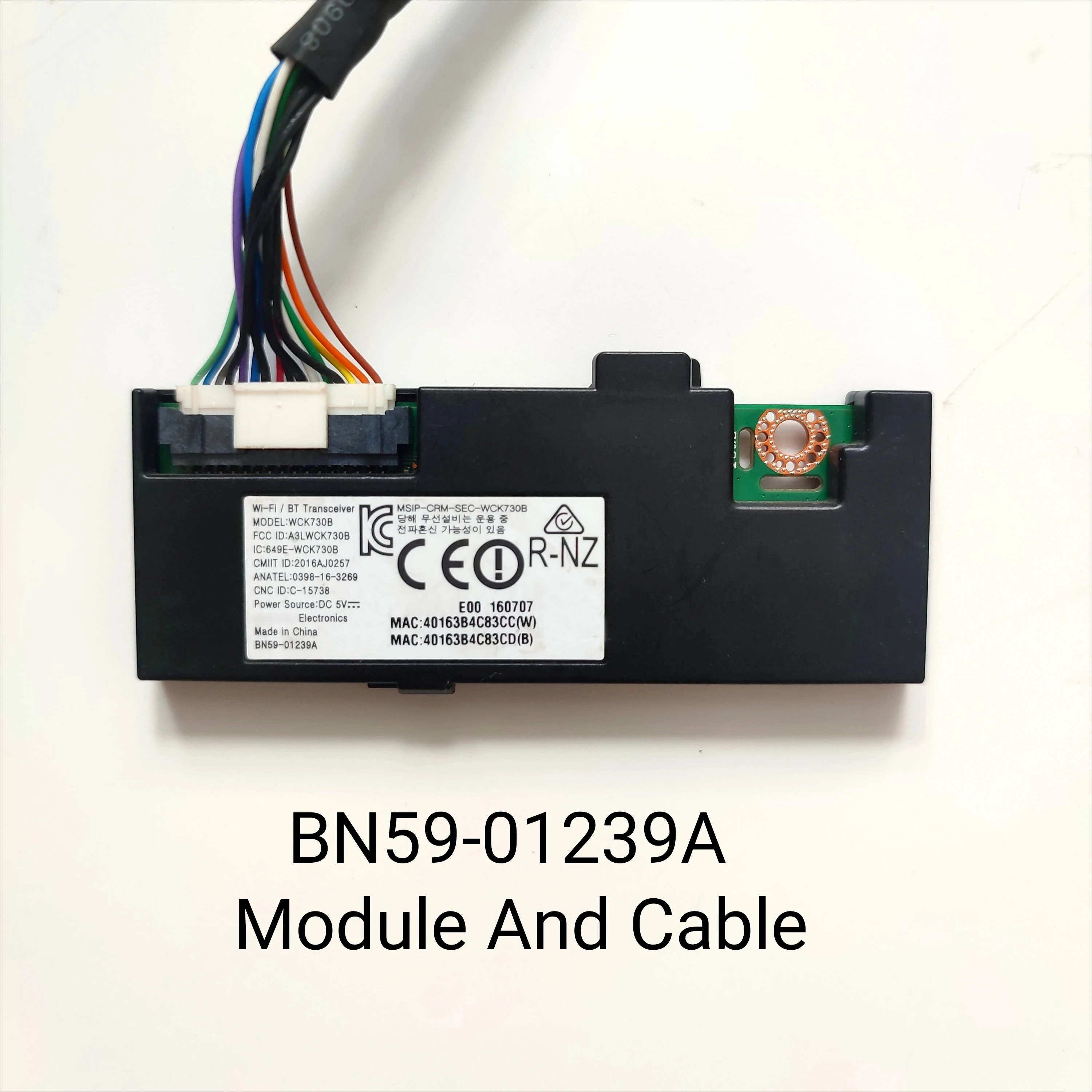 Módulo Wi-Fi BN59-01239A WCK730B, módulo Bluetooth y Cable compatible con UN55KS8500FXZA UN70KU630DFXZA UN65KU630DFXZA UN65KS850DFXZA