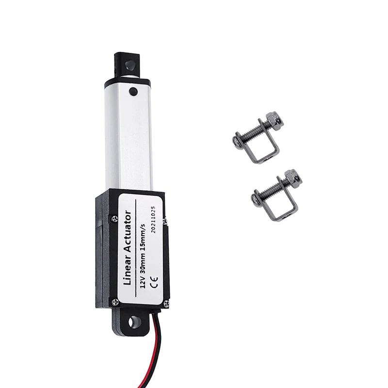 Actuador Lineal Eléctrico Mini 12V – 30mm Empuje
