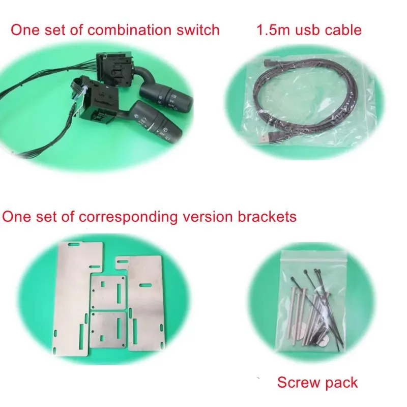 Limpiaparabrisas de señal de giro del volante del simulador de carreras para Thrustmaster T300RS SIMAGIC para Logitech G29/G27 para ETS2 versión vigorosa - imagen 2