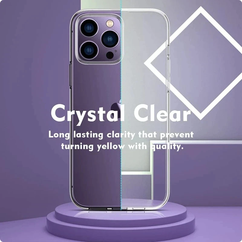 Funda de silicona transparente para teléfono, carcasa trasera suave de lujo para For Apple iPhone 16, 15, 14, 13, 12, 11 Pro Max Plus, Mini, X, XR, novedad - imagen 4