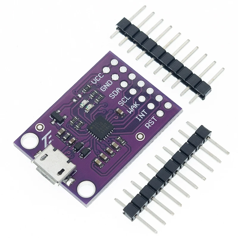 Placa de depuración CP2112, módulo de comunicación USB a SMBus I2C, Kit de evaluación MicroUSB 2112 2,0 para módulo de Sensor CCS811 - imagen 3