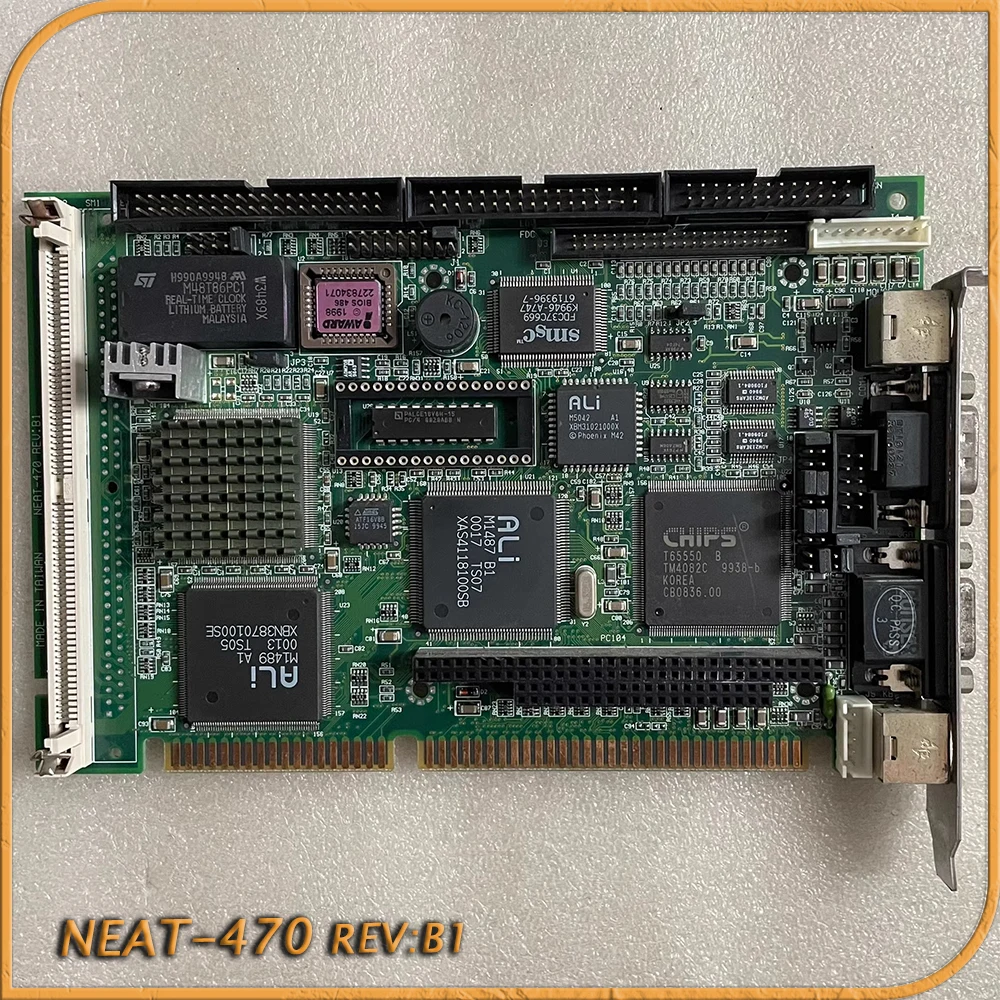 Placa base de tamaño medio de control industrial ISA 486 NEAT-470 REV: B1