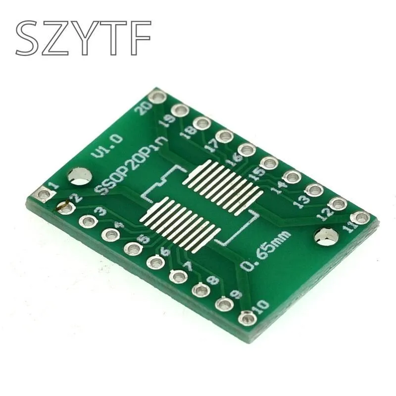 Placa adaptadora para bolsa SOP20 SSOP20 TSSOP20 SMD turn DIP 0,65/1,27mm, 20 unids/lote - imagen 3