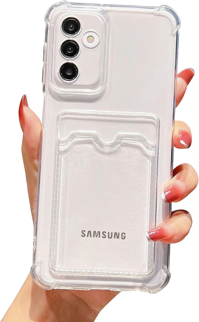 Tarjetero cartera bolsa para Samsung Galaxy S25 Plus funda Samsung Galaxy S21 S22 S23 S24 FE S25 Plus S25 funda trasera Ultra transparente - imagen 4