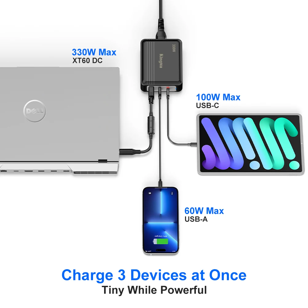 Adaptador GaN de corriente de 330W, fuente de alimentación ADP-330AB D para Dell Alienware x51, M18x, M18x, R1, R2, R3, M18X-0143, XM3C3, DA330PM111,F0K0N - imagen 3