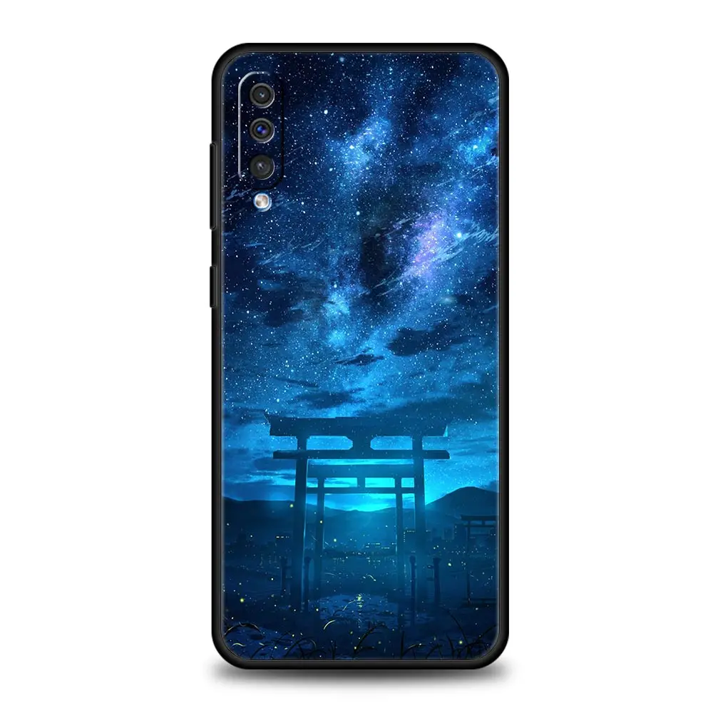 Funda de teléfono con dibujos de cielo para Samsung A54 A52 A24 A14 A50 A70 A10 A30 A40 A20S A20E A06 A02S A12 A22 A34 A42 A32 5G A04s A16 - imagen 4