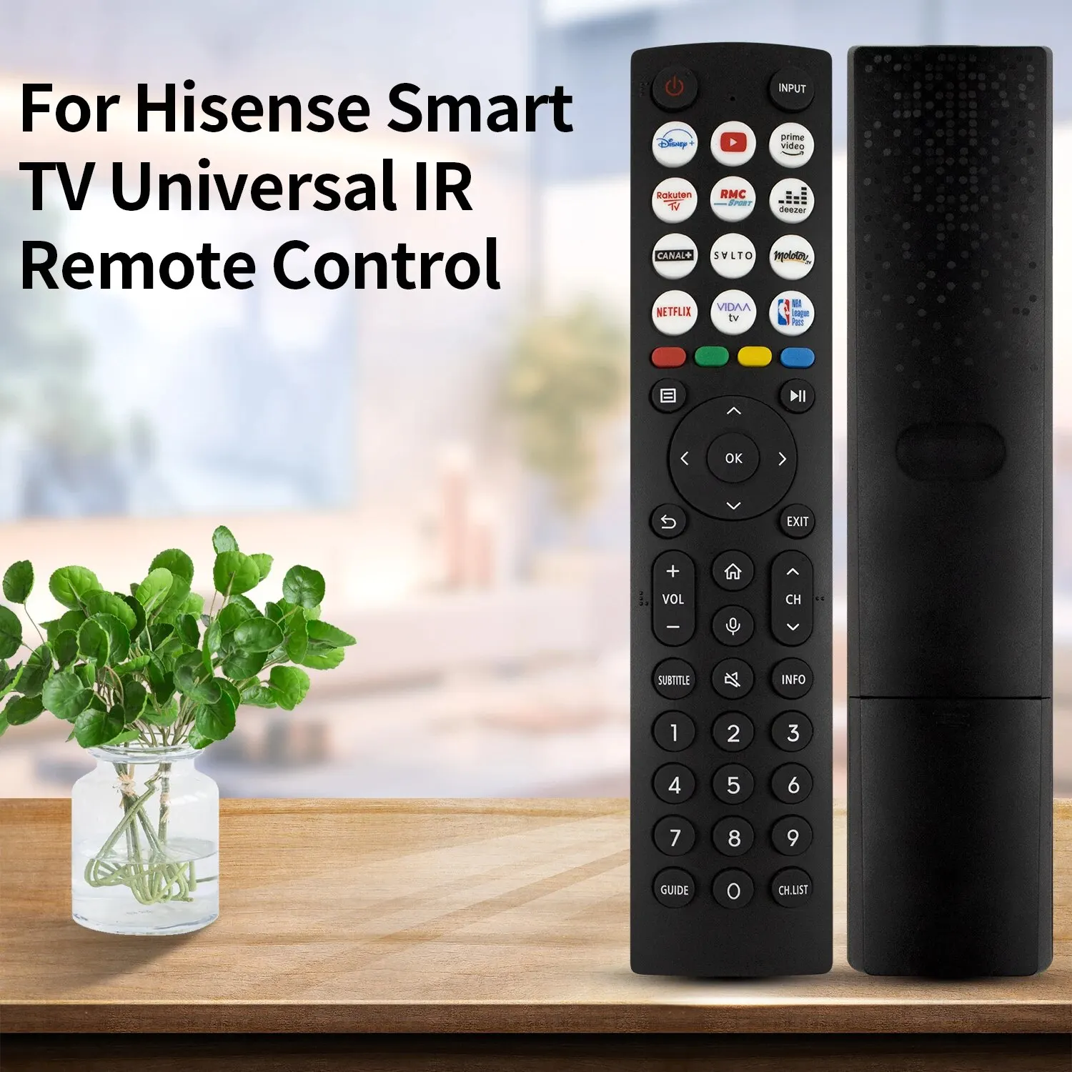 Nuevo control remoto universal para todos los controles remotos de TV Hisense, con Netflix, Prime Video, Disney,rakuten Play Buttons - imagen 2