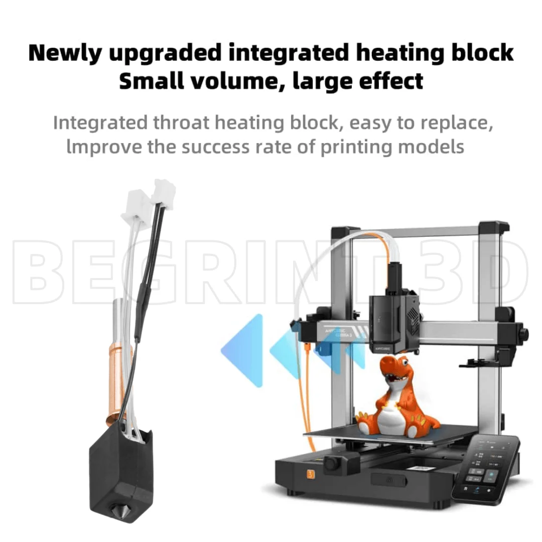 Kit Hotend mejorado para Anycubic Kobra 3 Bi metal Heatbreak Hot End 24V 60W tubo calefactor termistor para Anycubic Kobra 3 Combo - imagen 4