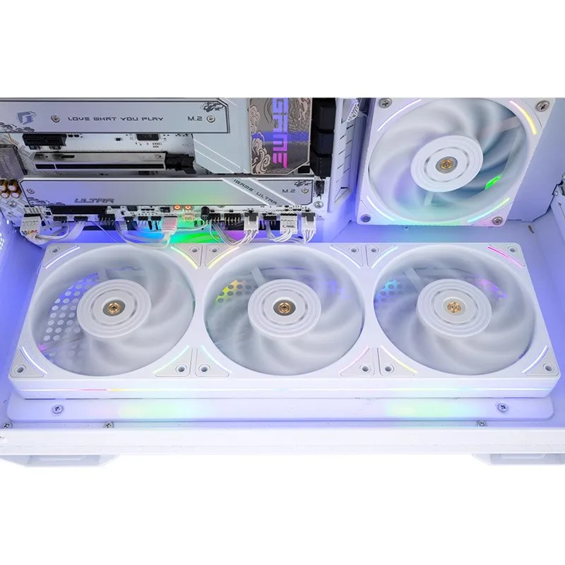 Thermalright TL-UB36 ventilador con cubierta de ordenador ARGB ventilador de radiador de 360mm 12CM ventiladores de refrigeración de presión de aire de grado de rendimiento de una sola pieza 2150RP - imagen 4