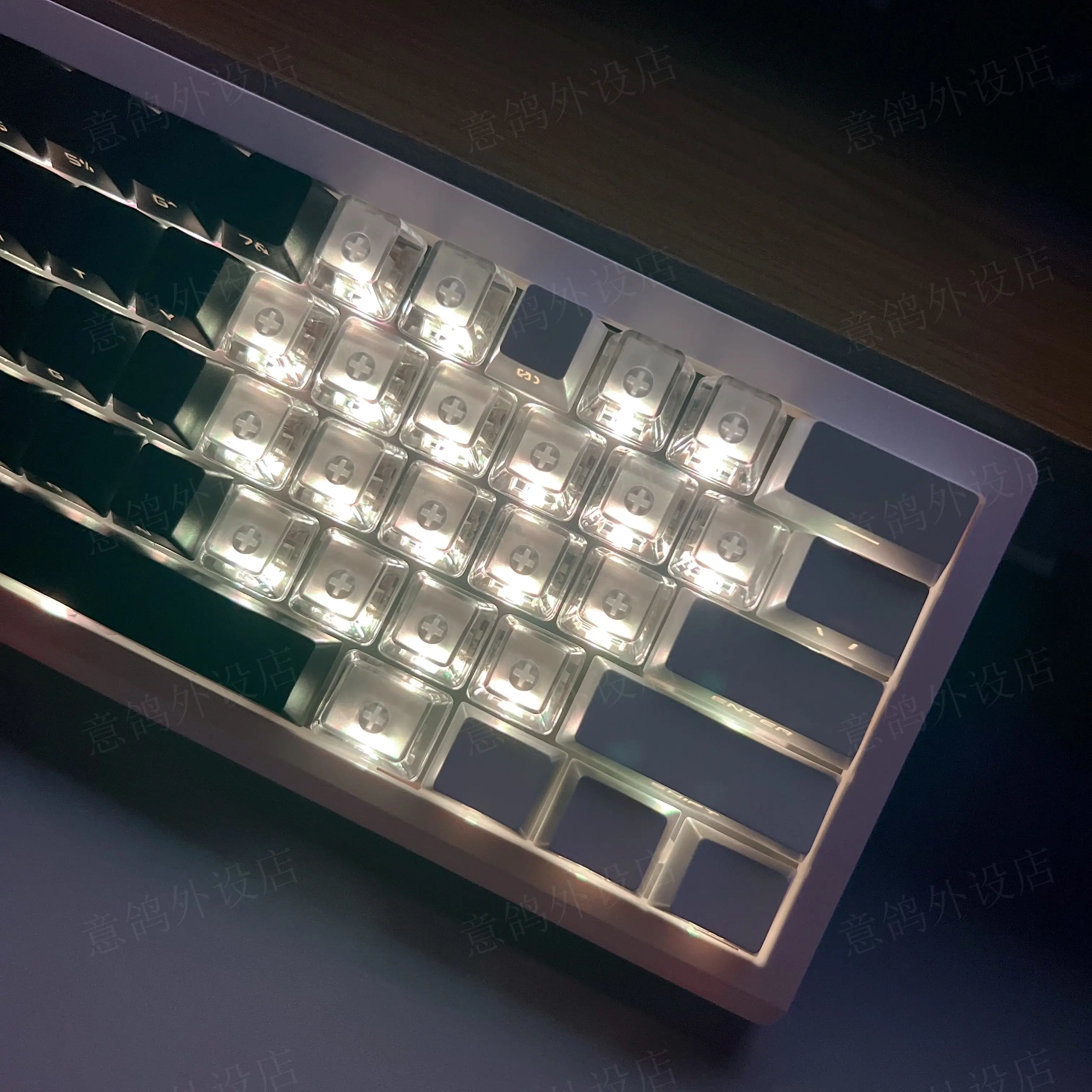 Tapa de tecla PBT de 131 teclas, sublimación, OEM, altura para amor, corte lateral, translucidez, Wooting, ATK68, Teclado mecánico Cherry - imagen 3