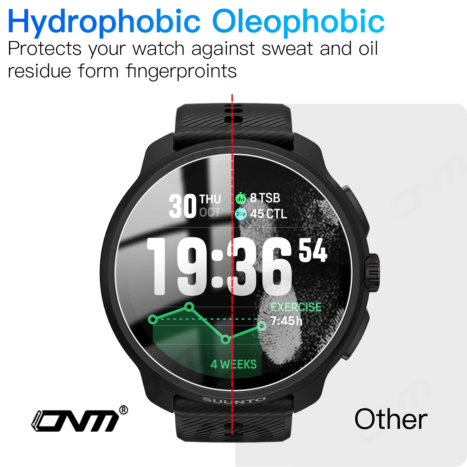 Vidrio templado Premium 9H para reloj inteligente Suunto Race 2, película protectora de pantalla de vidrio HD transparente para accesorios Suunto Race 2 - imagen 2