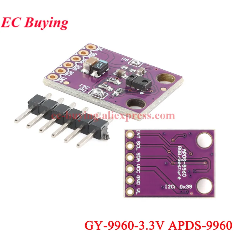 5 uds/1 unidad APDS-9930 APDS-9960 7620 9 Módulo de Sensor RGB de reconocimiento de gestos PAJ7620U2 VL6180 VL6180X telémetro óptico - imagen 2