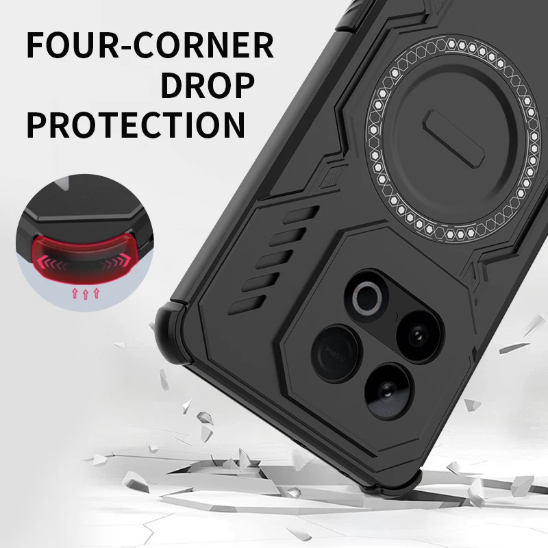 Heat Dissipation Phone Case For vivo iQOO Z10 Turbo Pro Case Magnetic Attraction Piece For iQOO Z10 Turbo 5G China чехол Cover - imagen 3