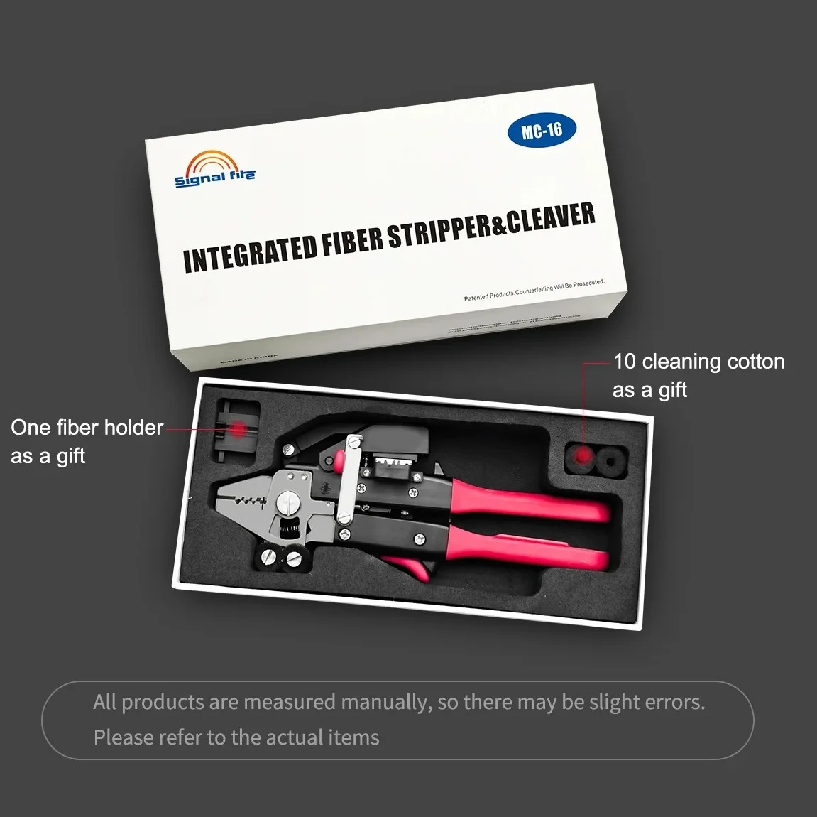 Pelacables de fibra óptica multifuncional Signal Fire, pelador de cables de caída FTTH, cuchilla de fibra óptica de un solo paso de alta calidad