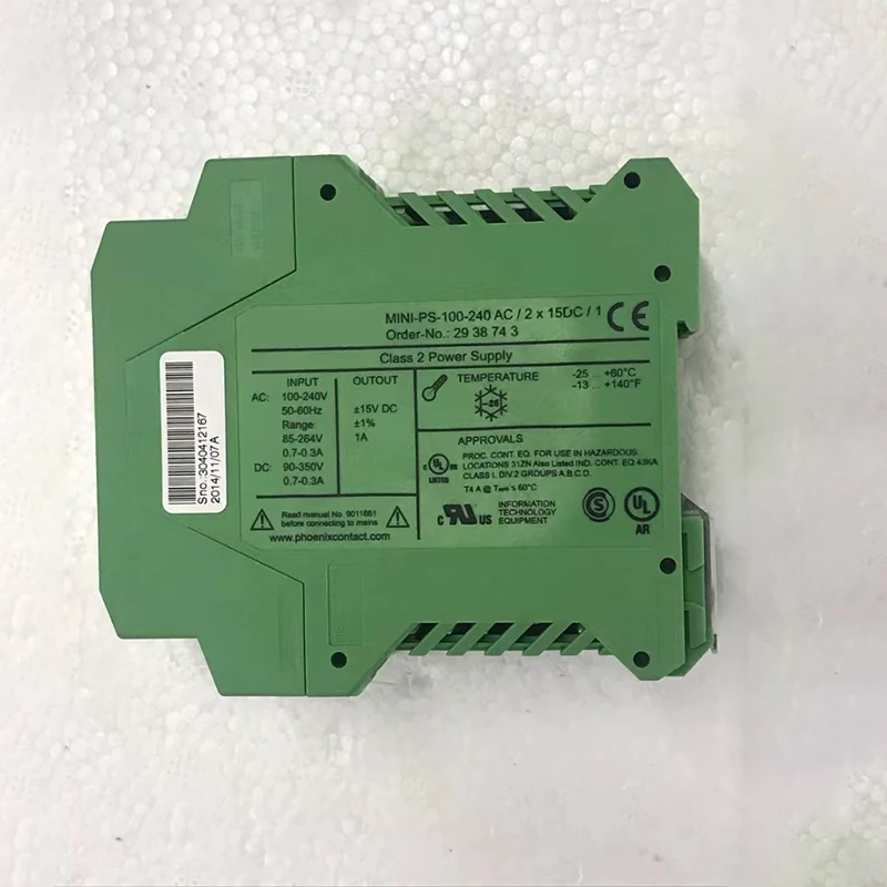 Original para fuente de alimentación Phoenix antes del envío prueba perfecta MINI-PS-100-240AC/2X15DC/1 2938743 - imagen 4