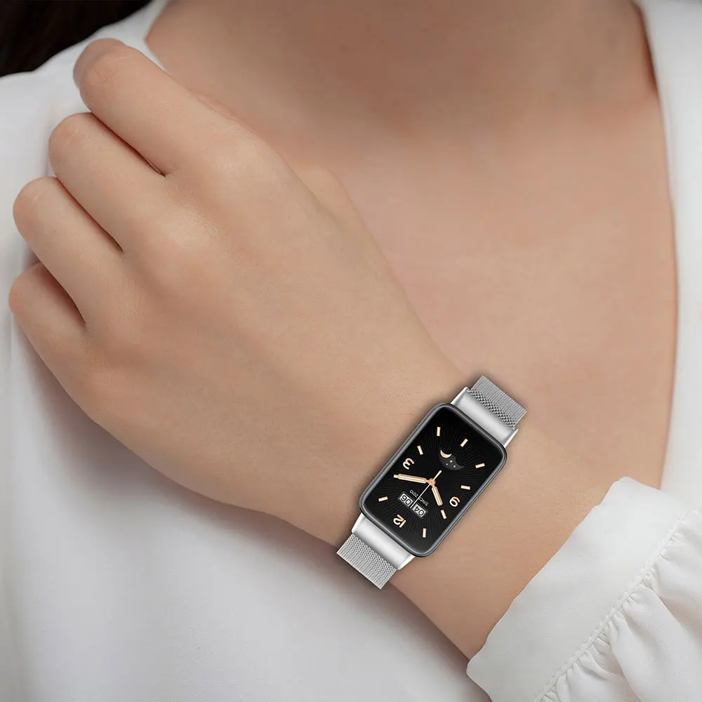 Correa de Metal para Xiaomi Mi Band 7 Pro, pulsera milanesa de acero inoxidable para Mi band 7Pro mi band7 pro - imagen 2
