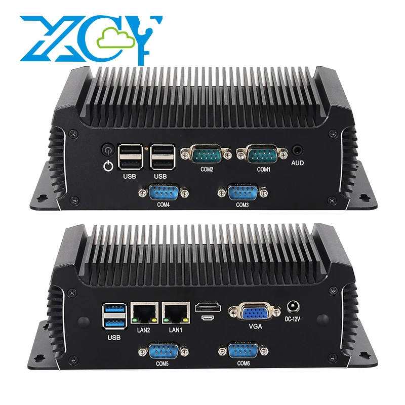 Ordenador Industrial 6x COM 2x Ethernet Mini PCIe expansión WiFi 4G HDMI VGA 6xUSB GPIO Intel i5 4200U procesador Windows Linux