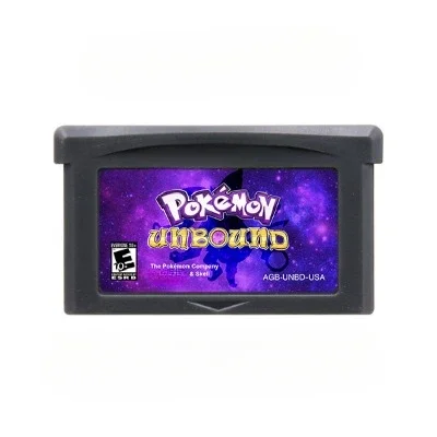 Cartucho de juego Pokemon Unbound GBA, tarjeta de consola de videojuegos de 32 bits, juegos de fans, idioma inglés para GBA NDS