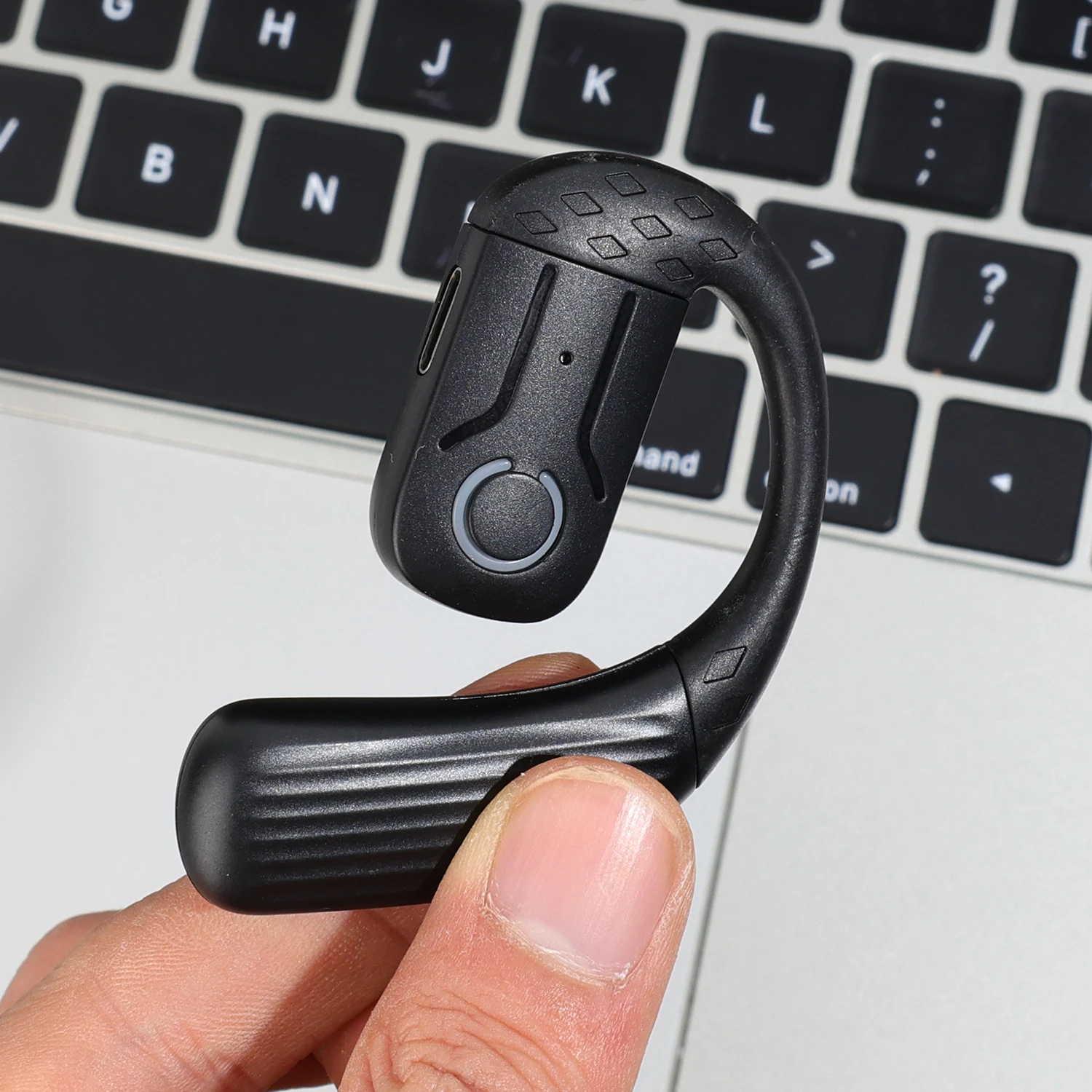 Auriculares inalámbricos giratorios con Bluetooth, cascos deportivos con gancho para la oreja y Control táctil abierto, anticaída, con reducción de ruido - imagen 3