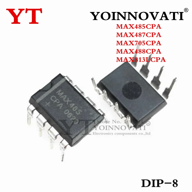10 Uds 100 Uds MAX485CPA MAX485 MAX487CPA MAX487 MAX705CPA MAX705 MAX488CPA MAX488 MAX813LCPA MAX813L DIP-8
