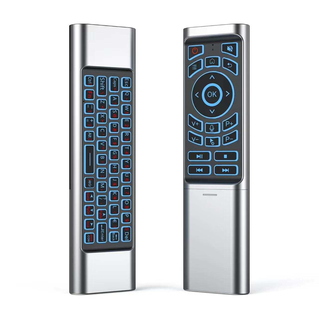 Mini teclado inalámbrico multimodo M3, conjunto de Control remoto, retroiluminado de 7 colores con conexión inalámbrica + 2,4G de doble canal BT para TV box - imagen 4