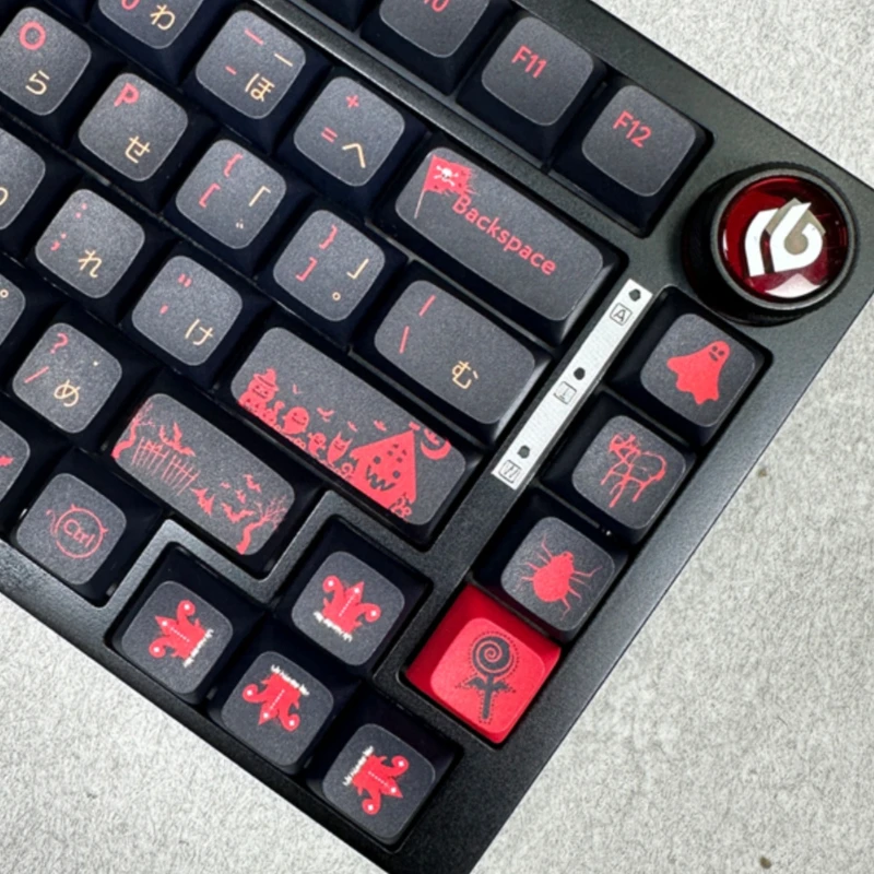 Tapas de teclado japonés XDA PBT, accesorios de teclado mecánico, sublimación, teclas de juego, tema de Halloween, regalos - imagen 2