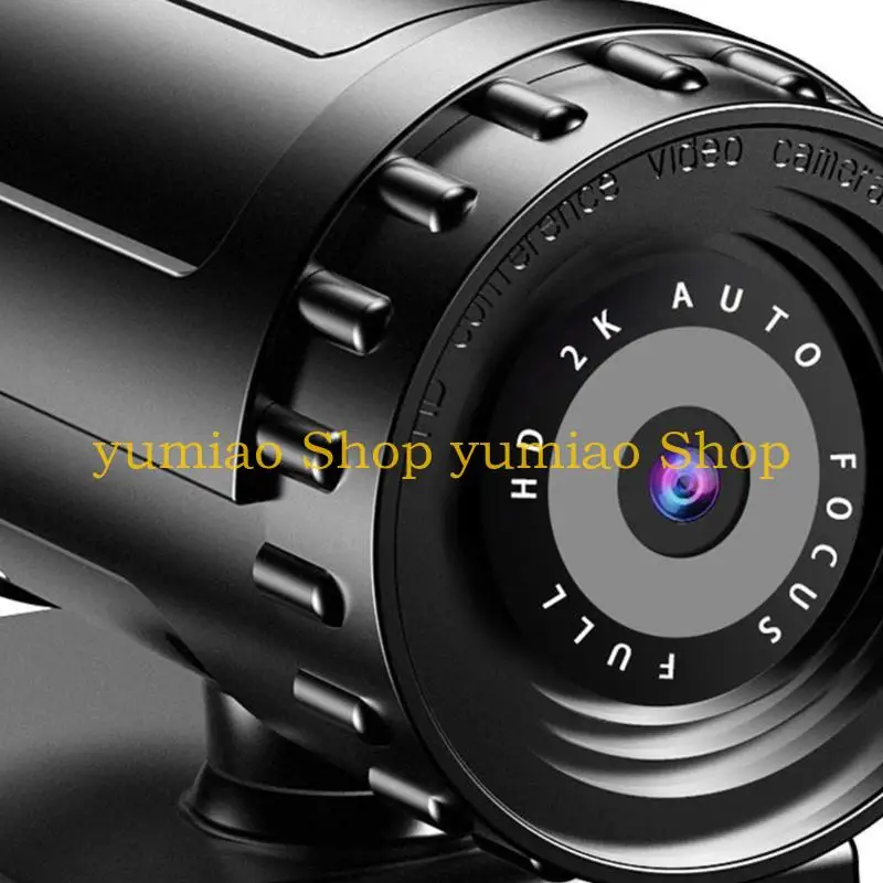 587B 2K 4K Cámara web definición con enfoque automático para computadora con micrófono para llamadas en Teac - imagen 5