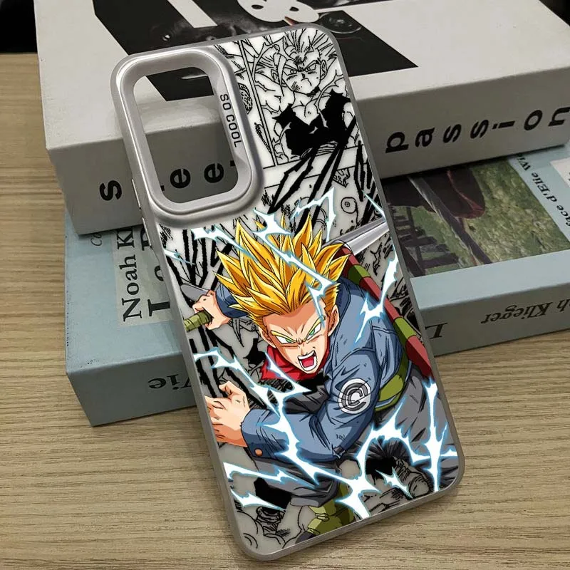 D-Dragon Ball Anime Trunks cubierta para Redmi Note 14 13 12 11 10 9 8 Pro Plus funda de teléfono plateada colorida - imagen 3