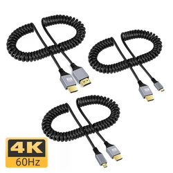 Cable HDMI 4K 60Hz Micro a HDMI Macho Espiral