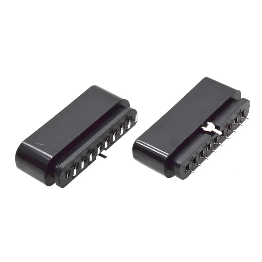 YUXI-conector hembra de 90/180 grados para consola PS2, 1 piezas, color negro, 9 pines, ranura para enchufe, accesorio para playstation 2 - imagen 5
