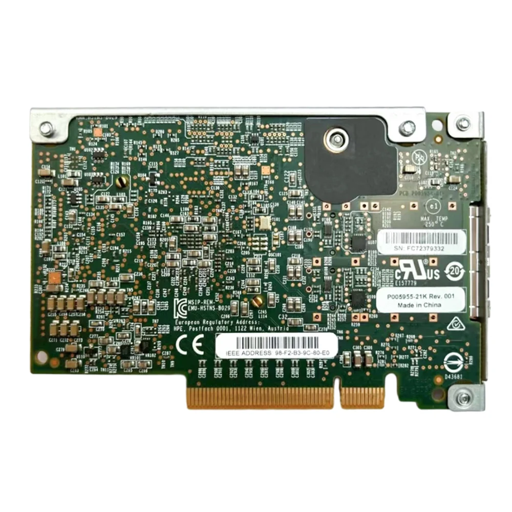 FLEXFABRIC-adaptador PCIe Original de 10GB, tarjeta de red Gigabit 556FLR-SFP + 732454-001 764460-001, 2 puertos, 10 puertos - imagen 3