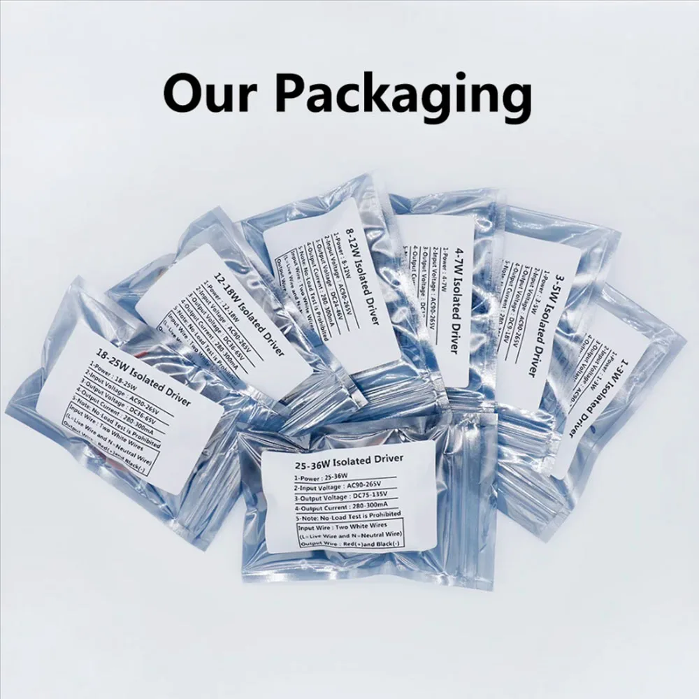 Controlador LED 1W 3W 6W 9W 10W 12W 15W 18W 300mA adaptador de fuente de alimentación LED 90-265V transformadores de iluminación para Chip de bombilla de foco LED - imagen 5