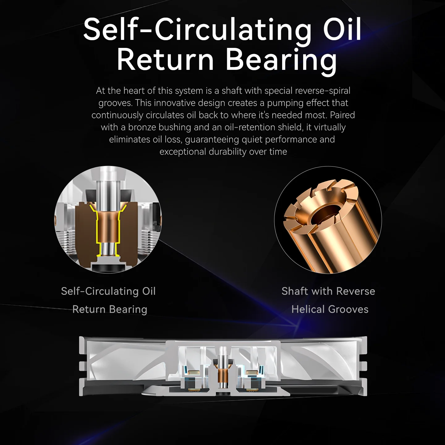 XGAMERX FD 120 BK ventilador silencioso ARGB PWM rodamiento de retorno de aceite dinámico ventilador de PC 120mm hoja de ventilador de anillo anti-spoiler 71.36CFM 800-2200RPM - imagen 5