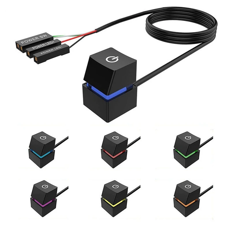 Una caja negra con un cable y una G verde