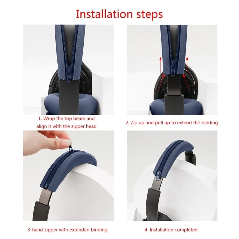 Funda silicona para diadema para auriculares WH-H910N WH-XB910N, cómoda funda para diadema repuesto - imagen 5