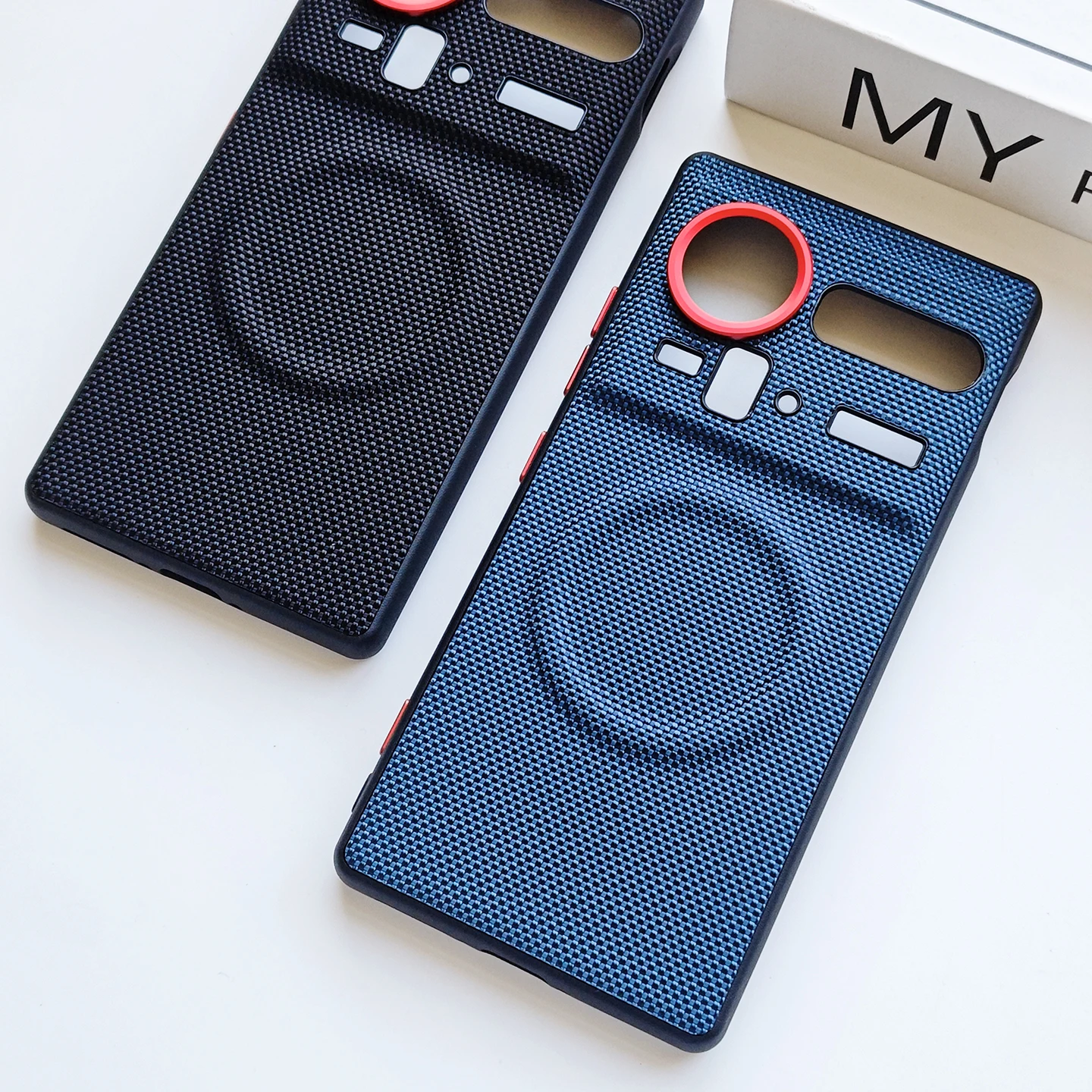 Funda para Nubia Z80 Ultra Nylon Kona cuero Hardware magnético cubierta de protección de llave para Nubia Z80 Ultra parachoques a prueba de golpes - imagen 5