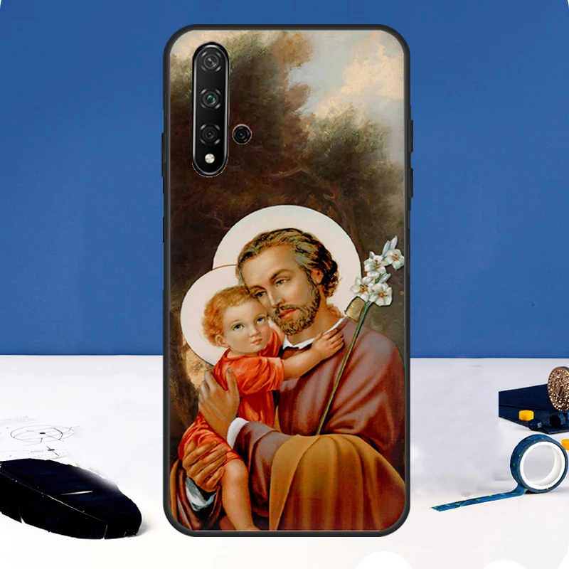 Funda religiosa María y Jesús para Huawei Nova 12i 7i 8i 11i 12s 11 9 10 SE Y60 Y61 Y70 Y72 Y73 Y90 Y91 P30 P40 Lite - imagen 3